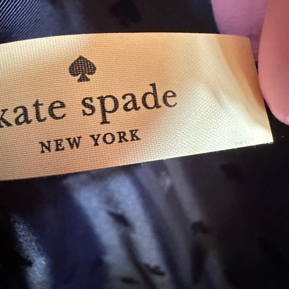 Kate Spade Dark Blue Tote with Pink Accent - Picture 8 of 10